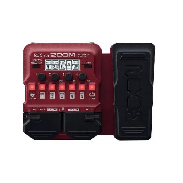 Pedal De Efecto Zoom B1x Four Rojo