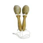 Par De Maracas En Cuero #1 - Natural