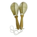 Par De Maracas En Cuero #5 - Natural