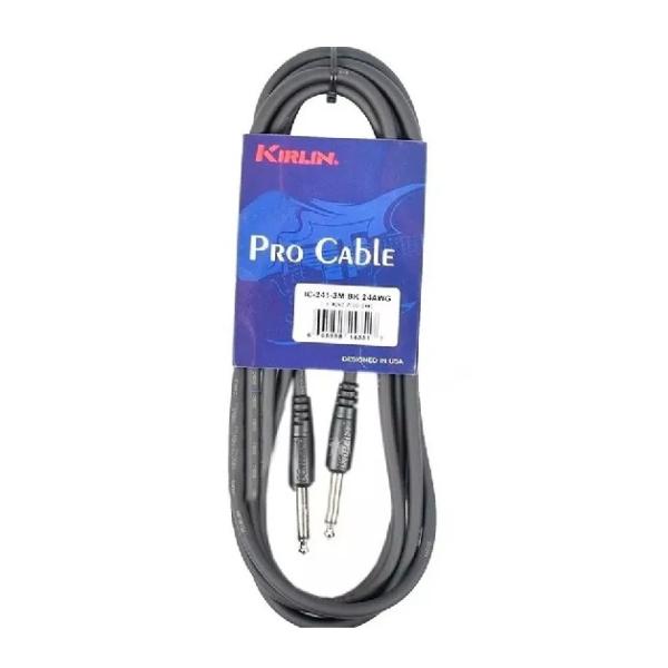 Cable Instrumento Kirlin Ic-241 Bk De 3 Metros