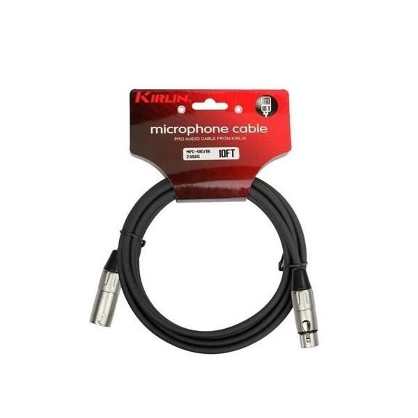 Cable de Micrófono Kirlin Mpc-480 Bk Xlr Macho Xlr Hembra 6m