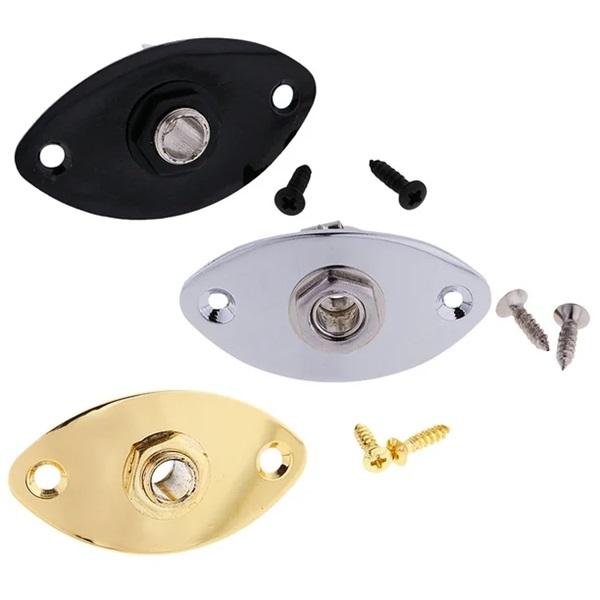Tapa Metálica Para Conector Jack De Guitarra Eléctrica