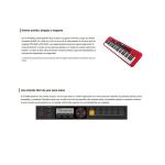 Teclado Organeta Casio Ct-s200 Rojo Adapta + Base + Estuche