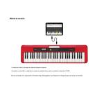 Teclado Organeta Casio Ct-s200 Rojo Adapta + Base + Estuche