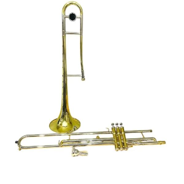 Trombón De Pistón Embolo + Boquilla + Estuche