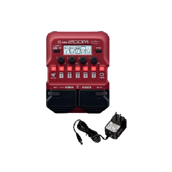 Procesador De Efectos Zoom B1 Four Rojo + Adaptador Original